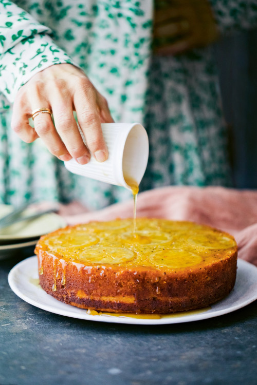 Citroen-ricottacheesecake op zijn kop