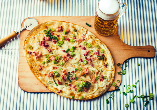 Flammkuchen met spekjes