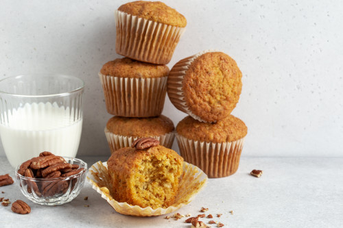 Herfstige muffins met pompoen