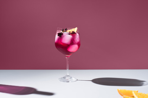 Berry royale mocktail met sinaasappel