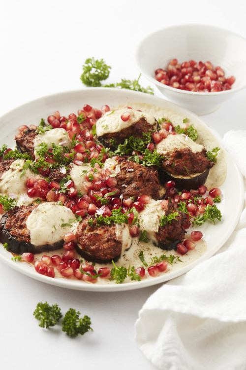 Gegratineerde aubergine met gehakt à la Julie Van den Kerchove