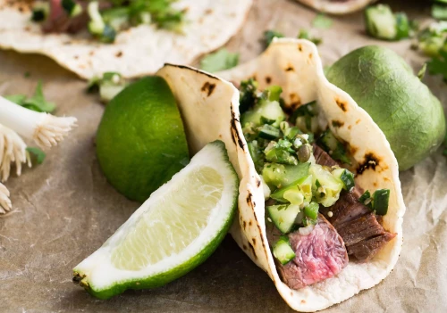Mexicaanse soft taco’s met rundvlees