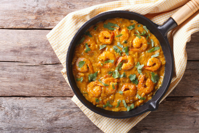 Kokos Curry met Garnalen van Chef Lio